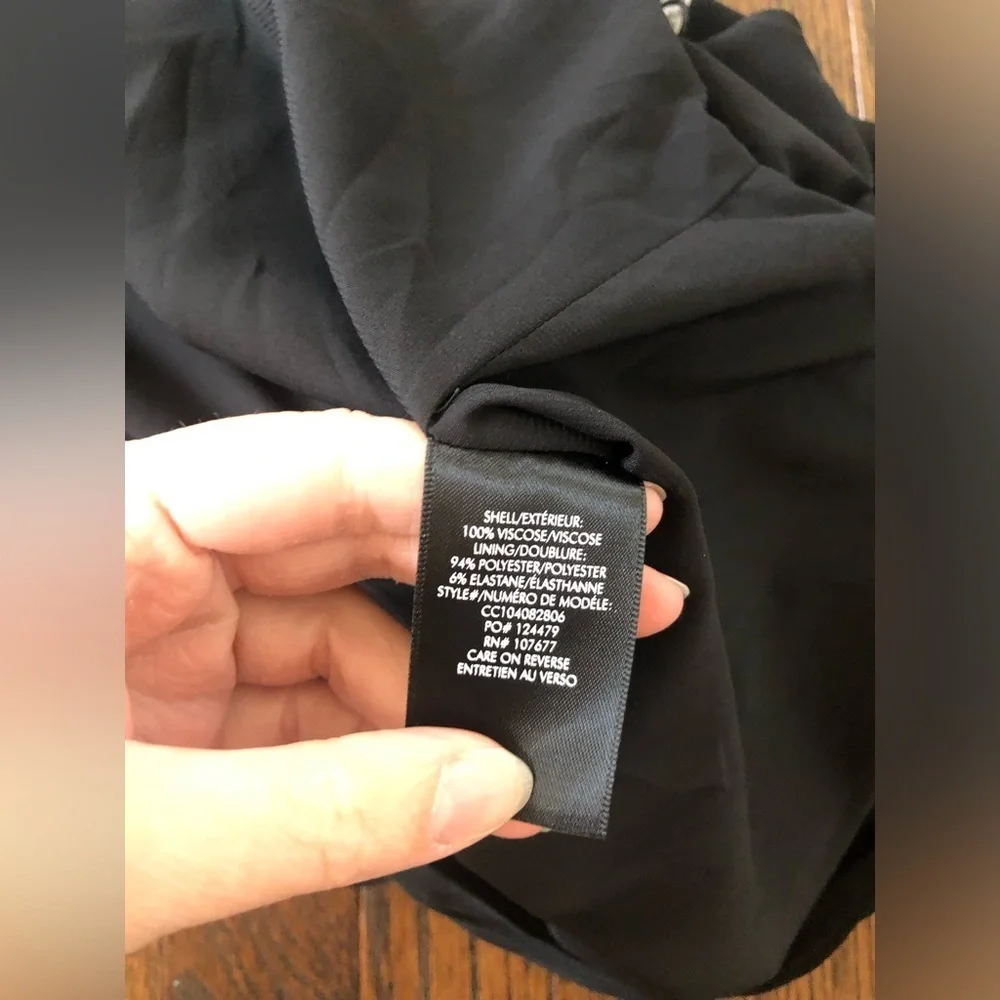 Alice + Olivia Women’s 14 Black Sinclair Cowl Neck Long-Sleeved Romper - NWT! - Picture 15 of 16